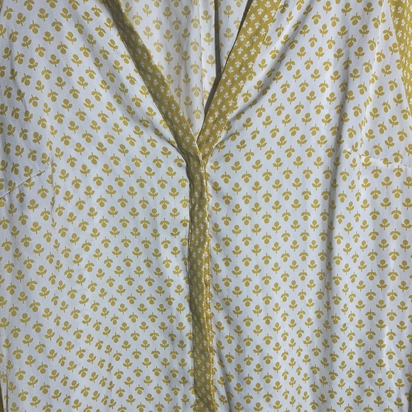 Boden Yellow White Printed Top |‎ 6 - Picture 4 of 5